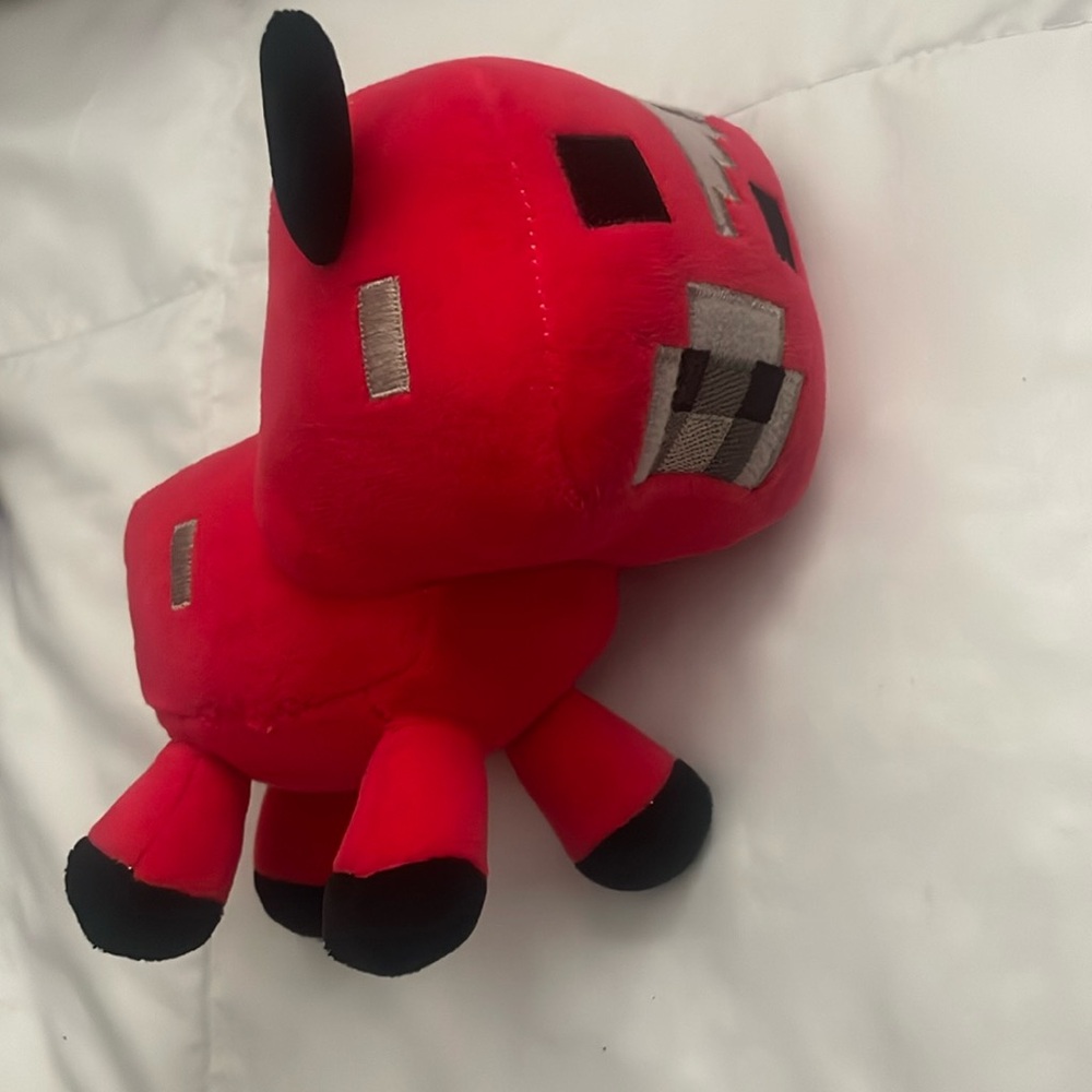 Minecraft red cow plushy